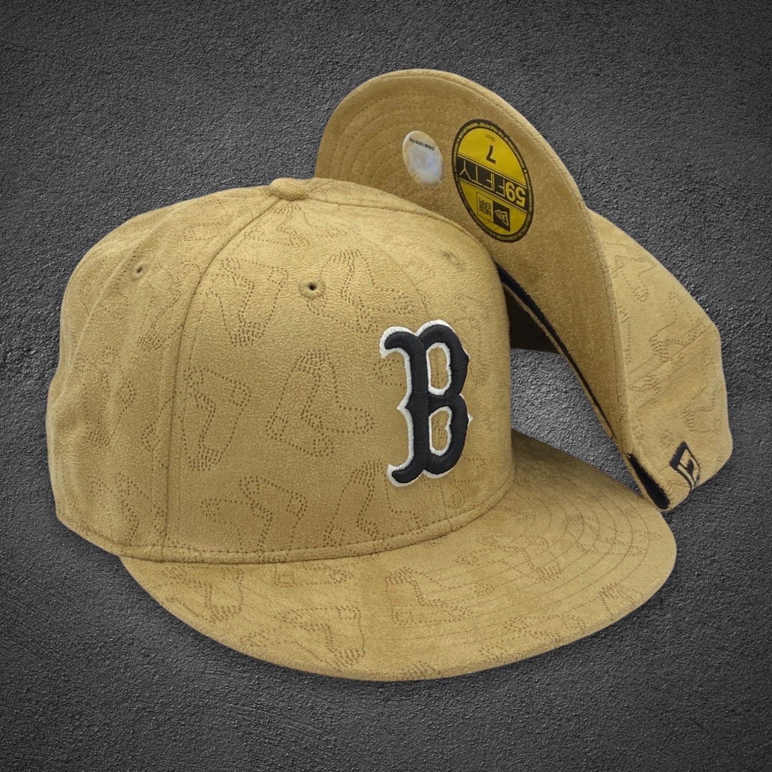 Boston Red Sox SUEDE 12-PACK Brown-Wheat Fitted Hat