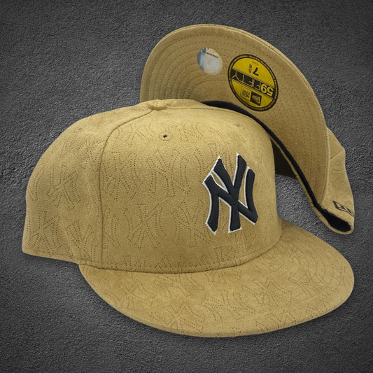 New York Yankees Camel Suede New Era Fitted Vintage Hat