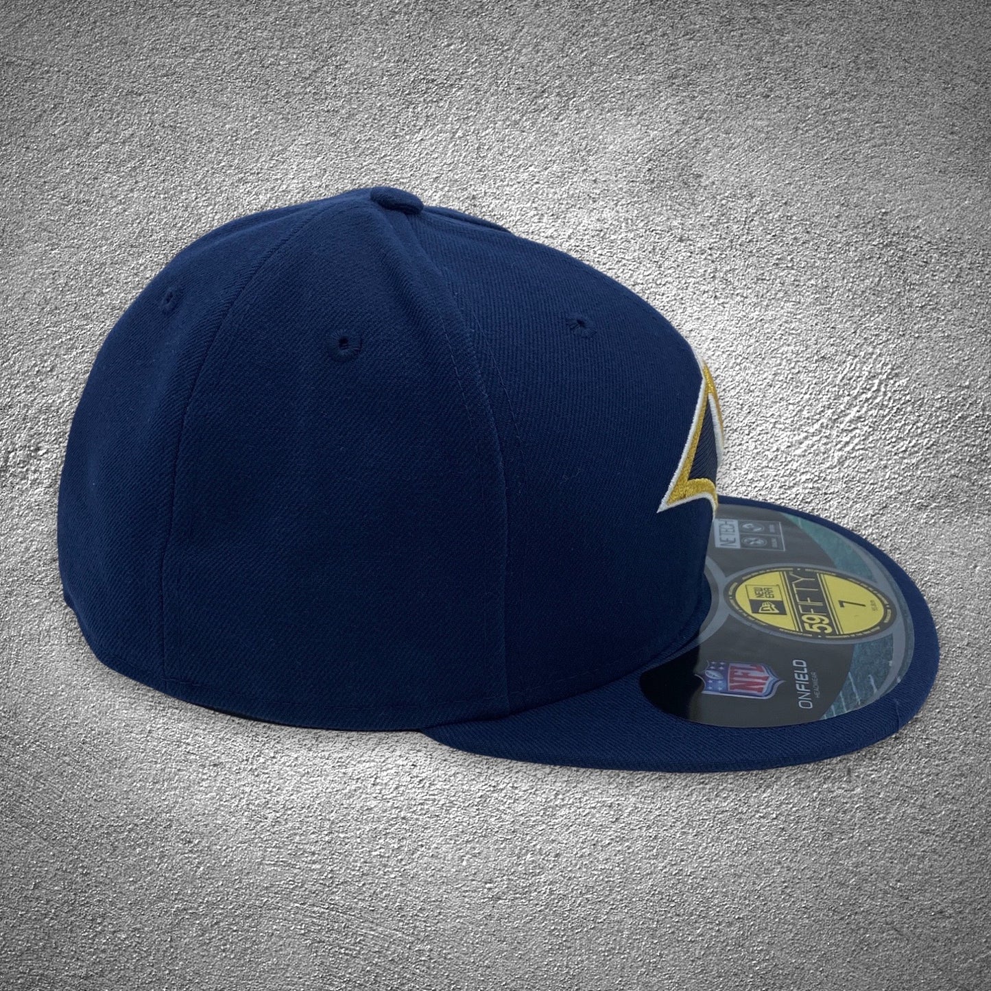 LA Rams ONFIELD NFL New Era Fitted Light Navy Hat 2018
