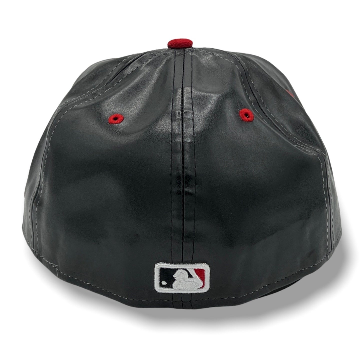 Extremely Rare Astros New Era Fitted  Black and Red Vintage Hat