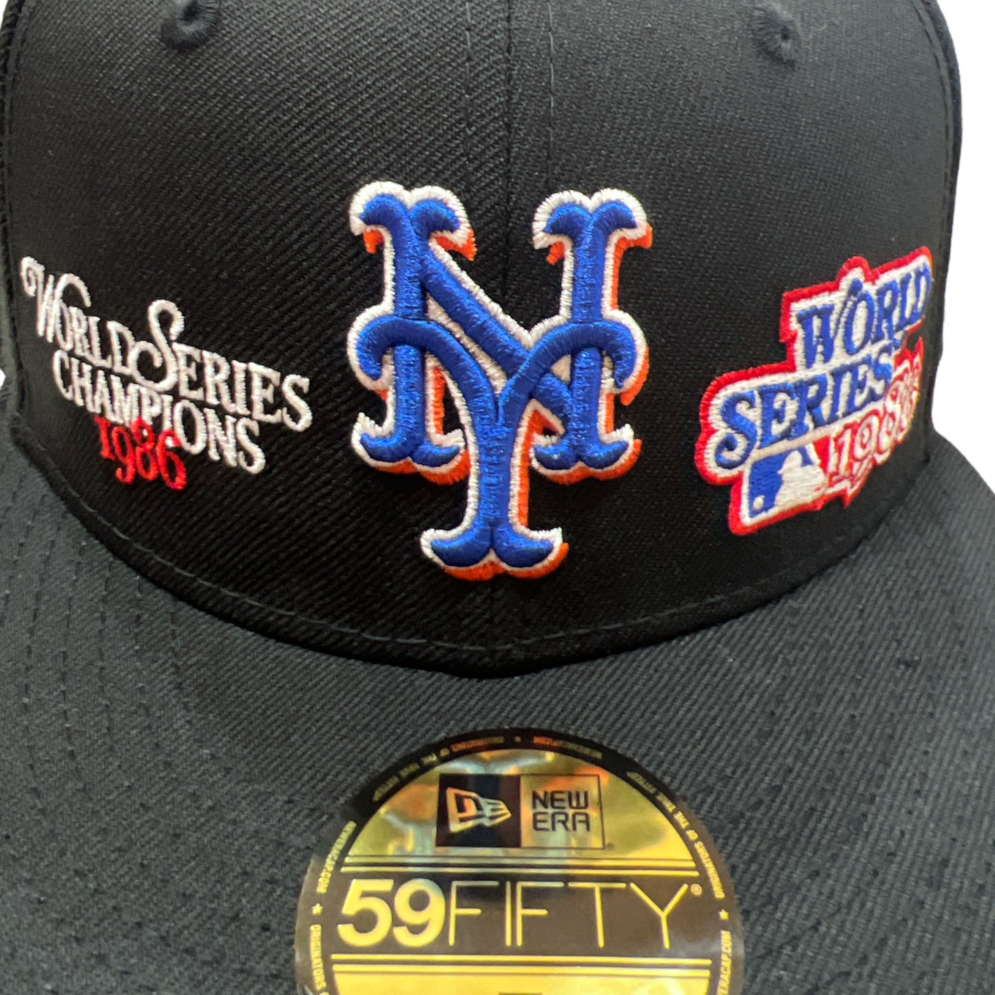 New York Mets 1986 World Champs New Era Fitted Black Hat