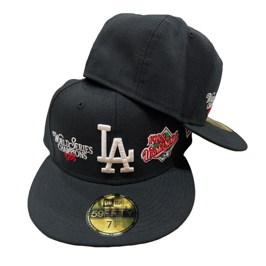 Los Angeles Dodgers 1988 World Champs New Era Fitted Black Hat