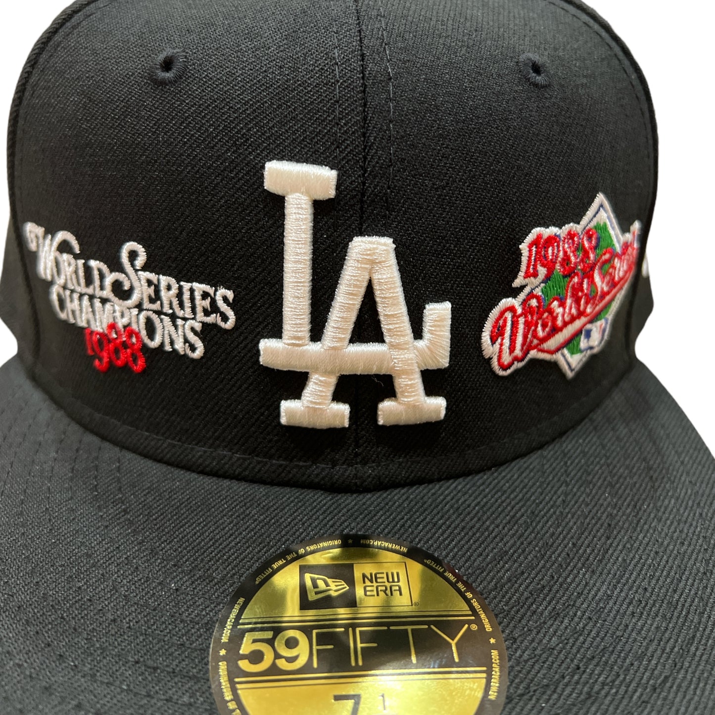 Los Angeles Dodgers 1988 World Champs New Era Fitted Black Hat